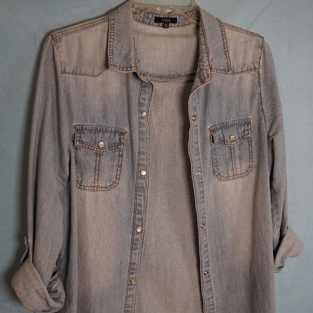 Denim blouse